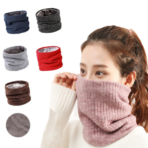 Fleece-Lined Knit Neck Warmer