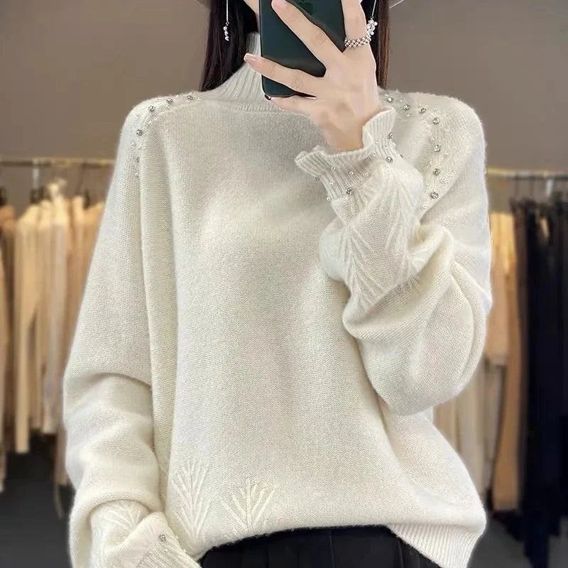 Ribbed Turtleneck Sweater