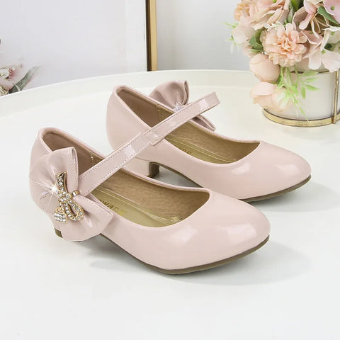 Girls Soft Bottom Leather Shoes