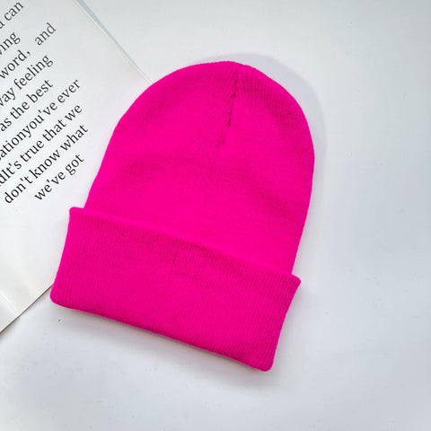 Rib-Knit Cuffed Beanie