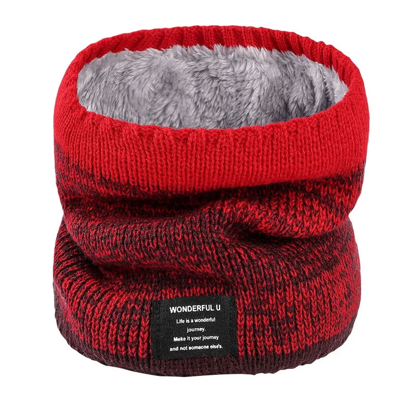 Fleece-Lined Knit Neck Warmer