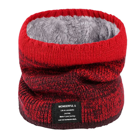 Fleece-Lined Knit Neck Warmer