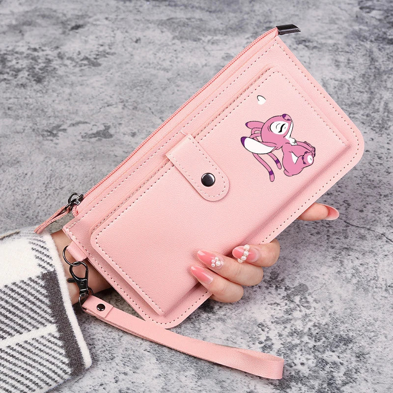 Disney Stitch Wallets for Women Anime Cartoon