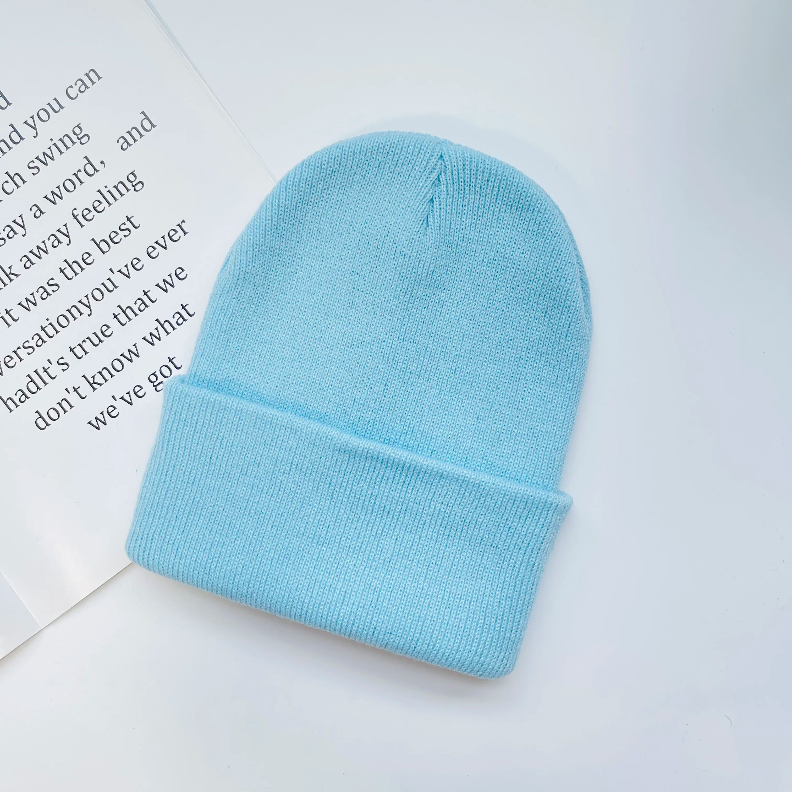 Rib-Knit Cuffed Beanie