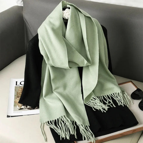Soft Solid Winter Scarf