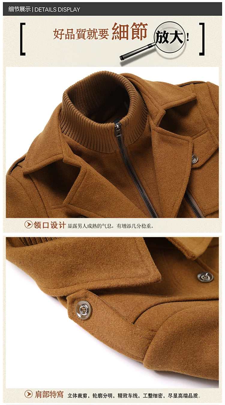 Double-Collar Overcoat