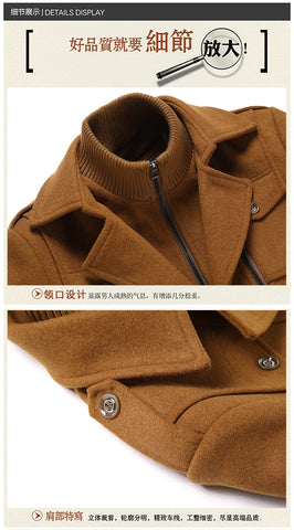 Double-Collar Overcoat