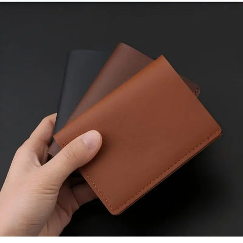 Compact Faux Leather Wallet