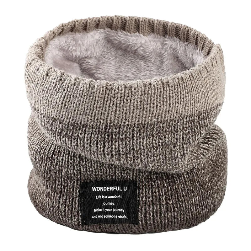 Fleece-Lined Knit Neck Warmer