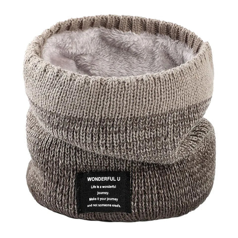 Fleece-Lined Knit Neck Warmer