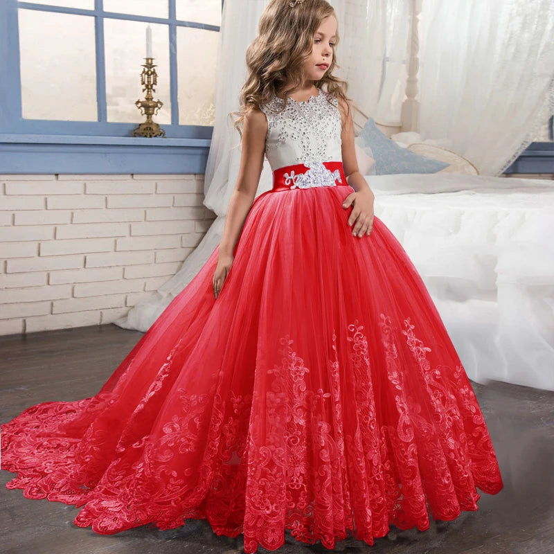 White Lace First Communion Dress