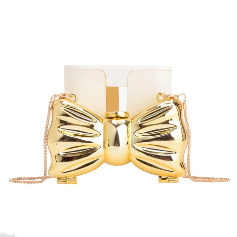 Gold Bow Evening Bag