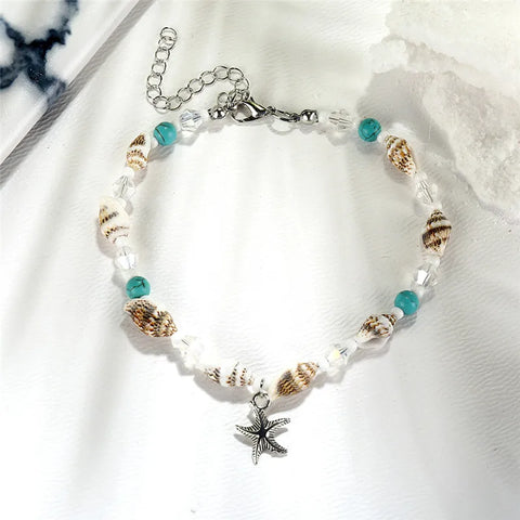 Starfish Beaded Anklet