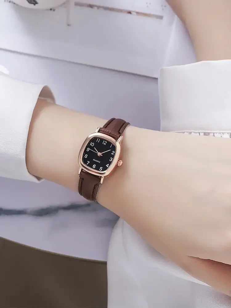 Minimalist Leather-Strap Watch