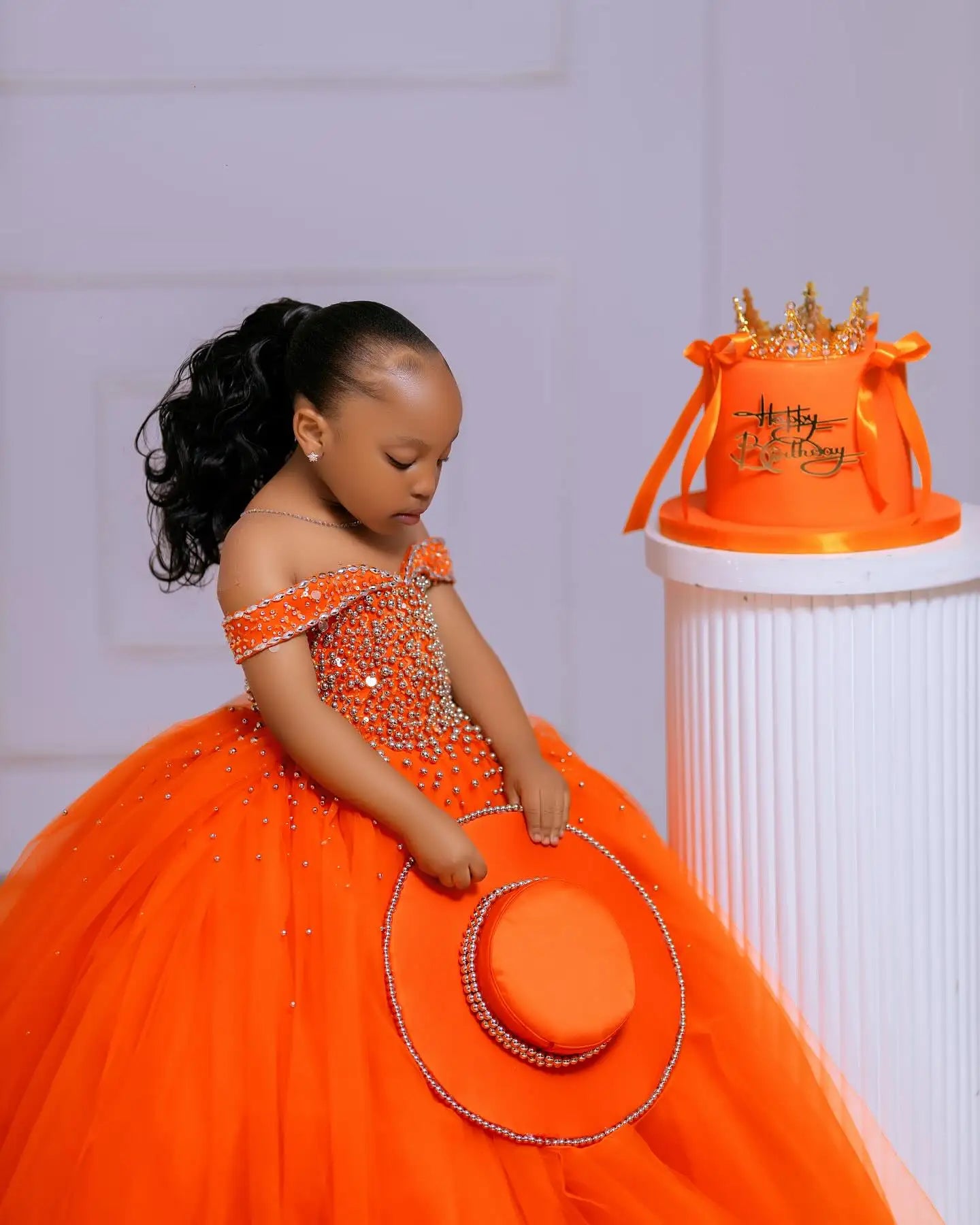 Crystal Tulle Pageant Ball Gown