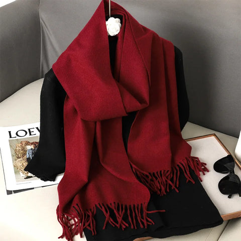 Soft Solid Winter Scarf
