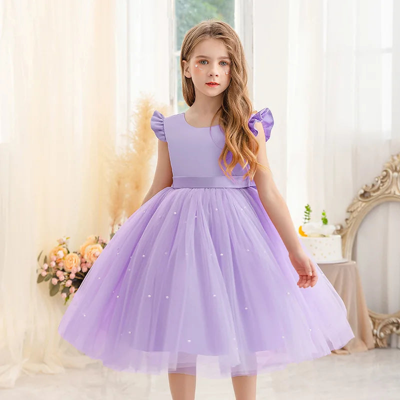 Tulle Party Dress with Big Back Bow