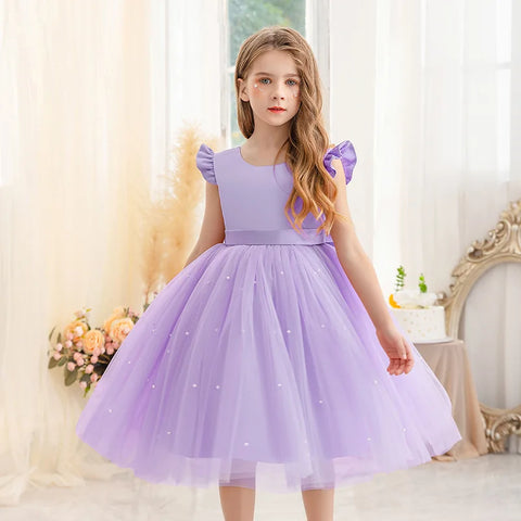 Tulle Party Dress with Big Back Bow