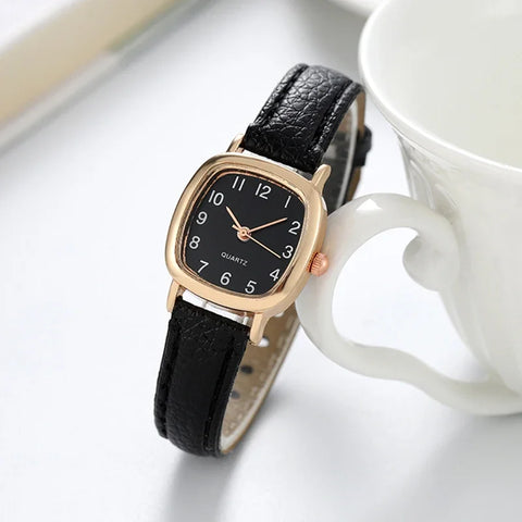 Minimalist Leather-Strap Watch
