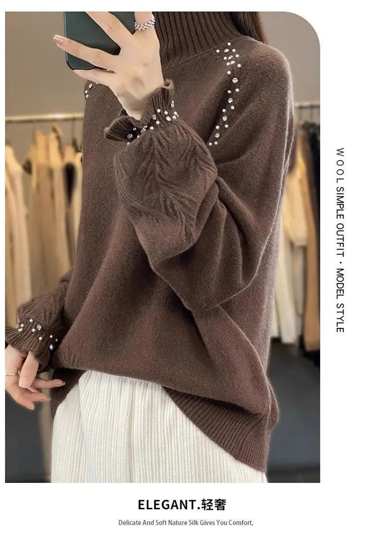 Ribbed Turtleneck Sweater