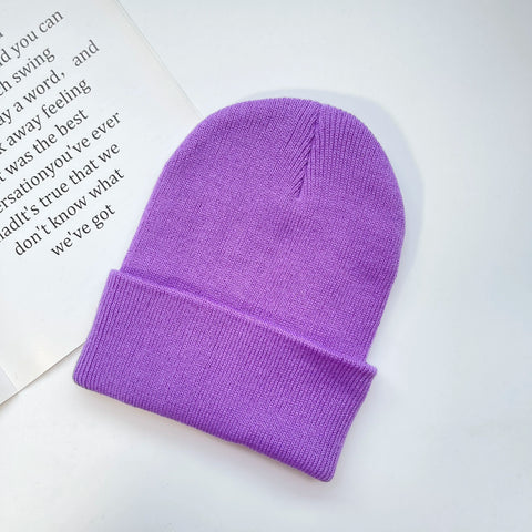 Rib-Knit Cuffed Beanie