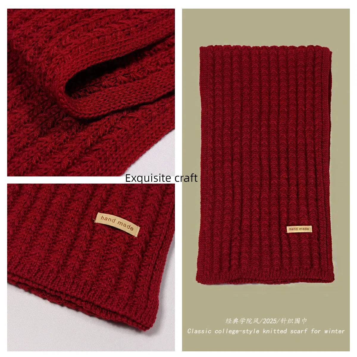 Chunky Rib-Knit Scarf