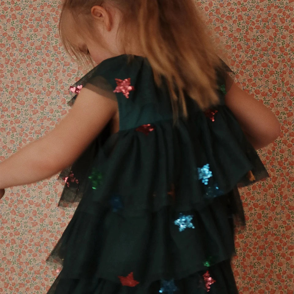 Girls' Velvet Holiday Party Dress