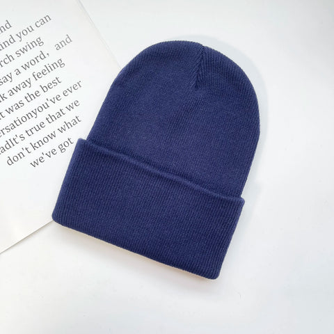 Rib-Knit Cuffed Beanie