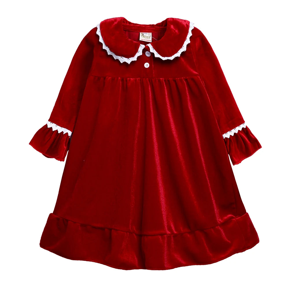 Kids' Velvet Christmas Pajamas