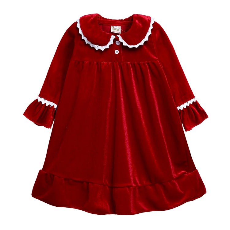 Kids' Velvet Christmas Pajamas