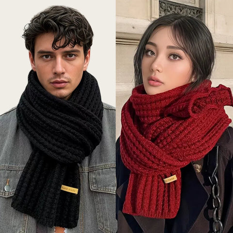 Chunky Rib-Knit Scarf