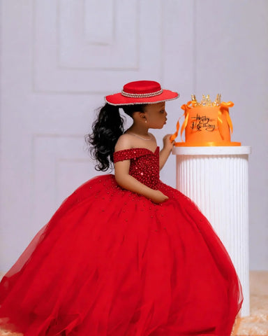 Crystal Tulle Pageant Ball Gown