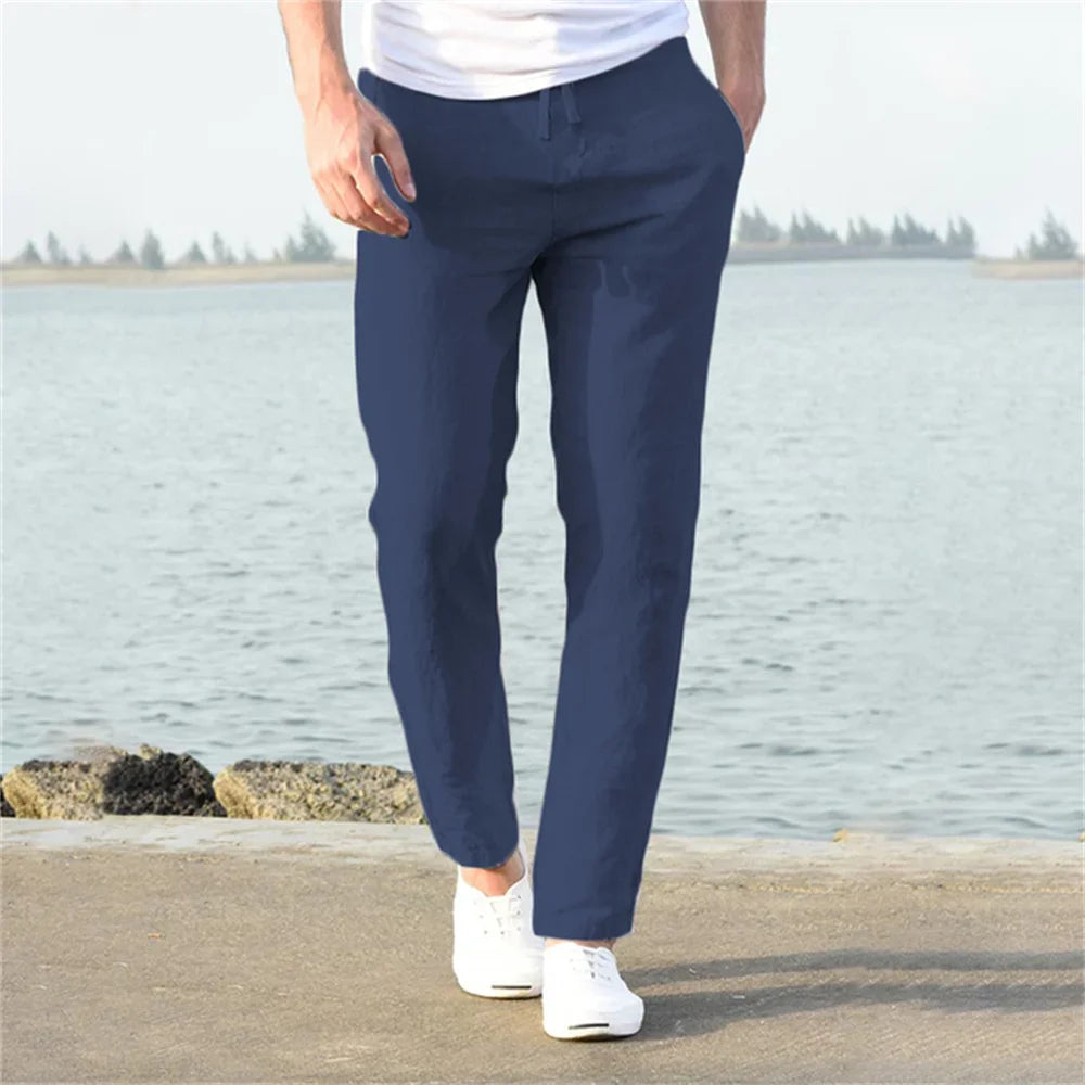 Cotton Linen Casual Pants
