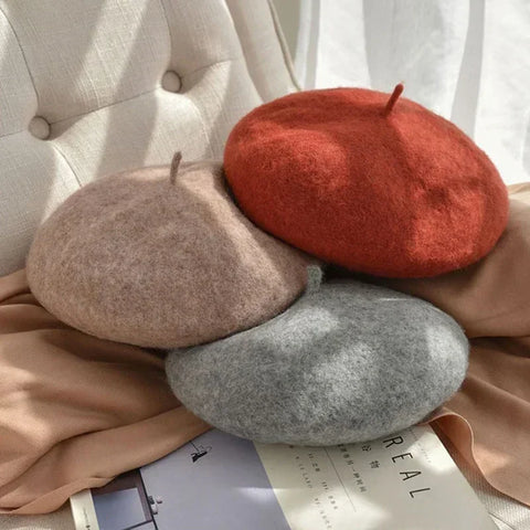 Wool-Blend French Beret