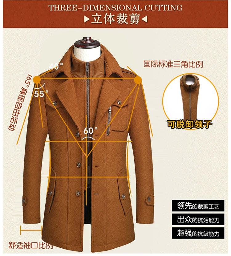 Double-Collar Overcoat