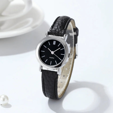 Minimalist Leather-Strap Watch