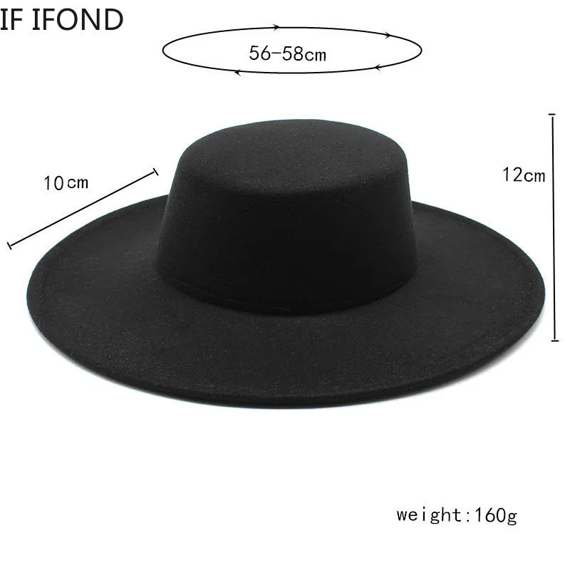 Wide-Brim Felt Hat