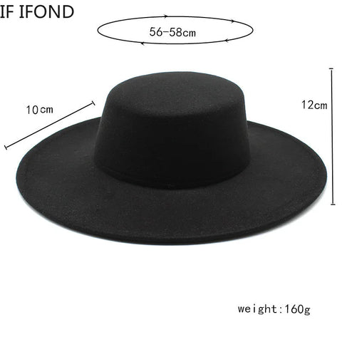 Wide-Brim Felt Hat