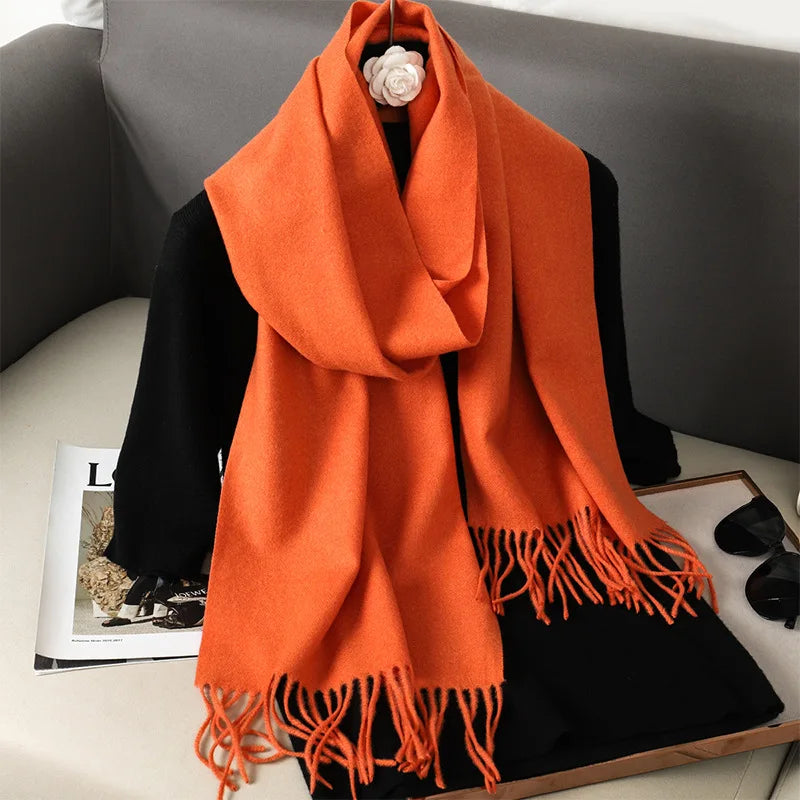 Soft Solid Winter Scarf