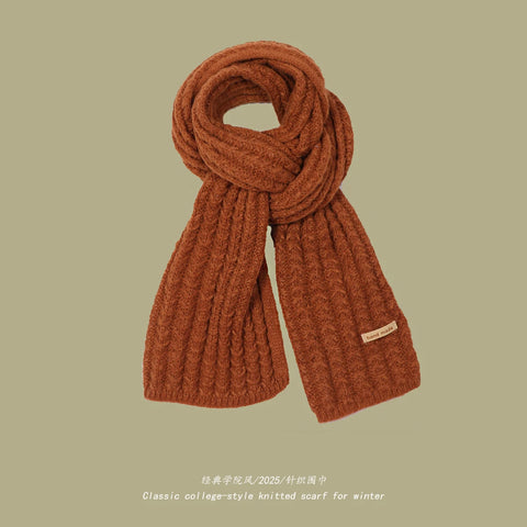 Chunky Rib-Knit Scarf