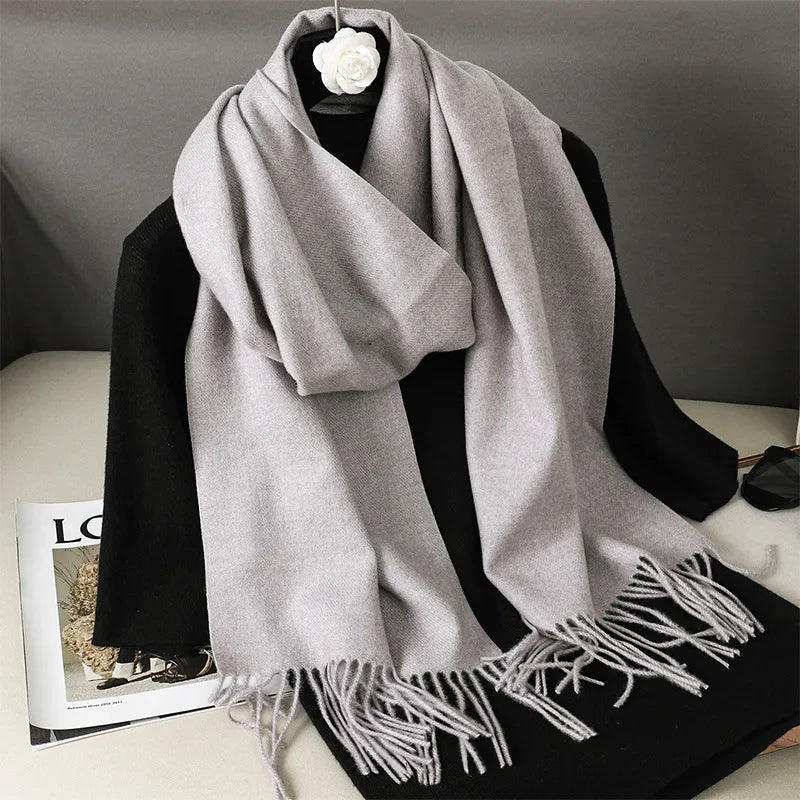 Soft Solid Winter Scarf