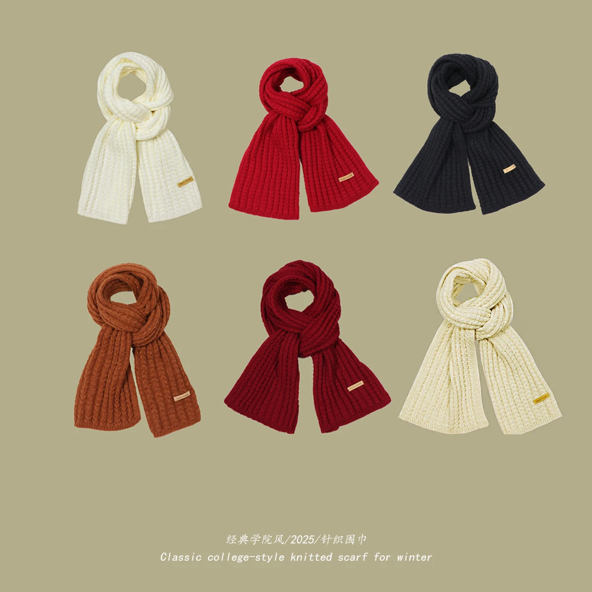 Chunky Rib-Knit Scarf