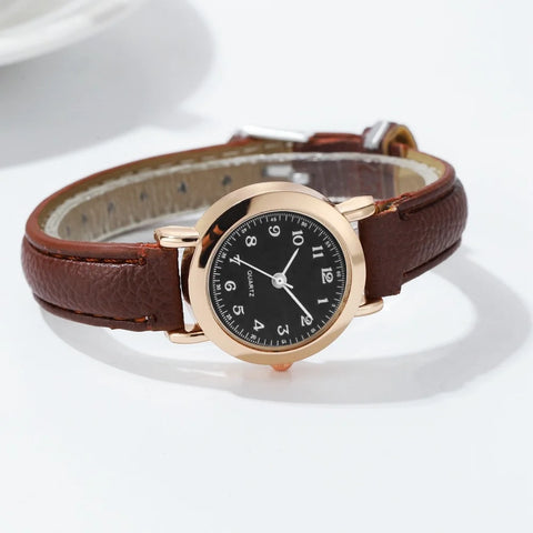 Minimalist Leather-Strap Watch