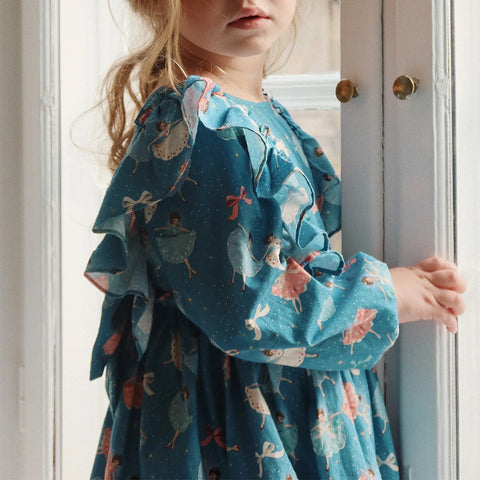 Girls' Velvet Holiday Party Dress