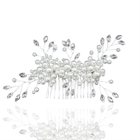 New pearl Crystal Rhinestone Hair Combs