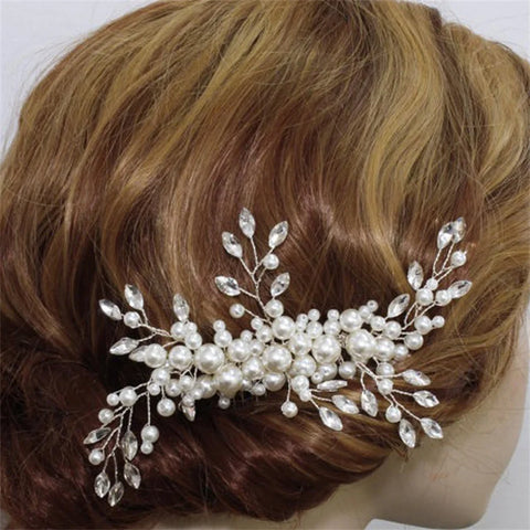 New pearl Crystal Rhinestone Hair Combs