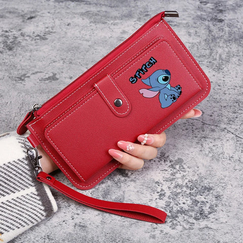 Disney Stitch Wallets for Women Anime Cartoon