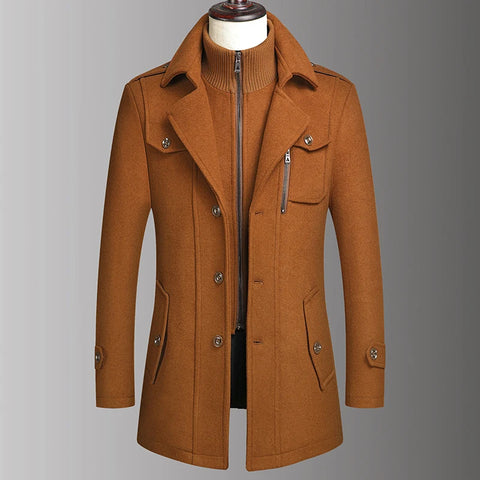 Double-Collar Overcoat