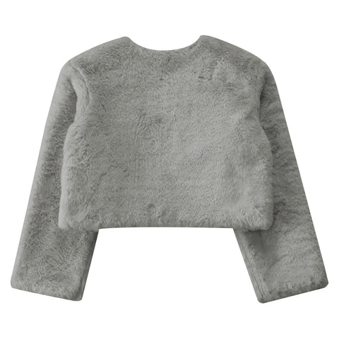 Girls' Faux-Fur Bolero Shrug