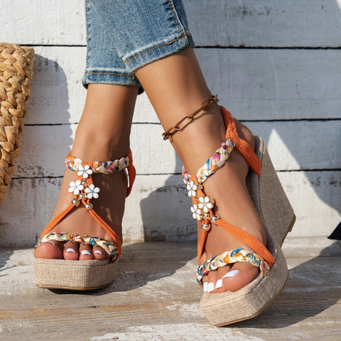 New Fashion Square Head Waterproof Platform Heel